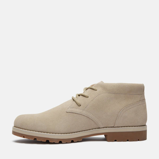 Britton Square MID LACE UP BOOT LIGHT BROWN SUEDE