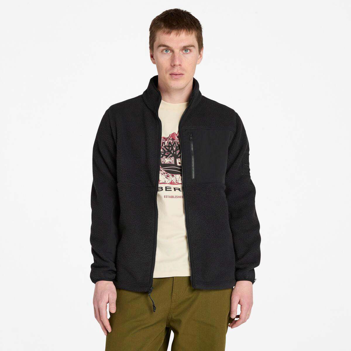 High Pile Flís Herrajakkapeysa